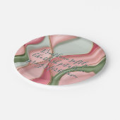 Round paper plate in stylish graphic papieren bordje (Gekanteld)