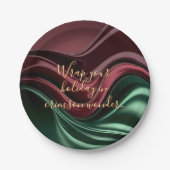 Round paper plate in stylish graphic papieren bordje (Voorkant)