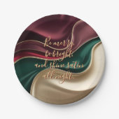 Round paper plate in stylish graphic papieren bordje (Voorkant)