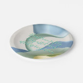 Round paper plate in stylish graphic papieren bordje (Gekanteld)
