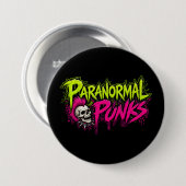 Round Paranormal Punks Logo Ronde Button 7,6 Cm (Voorkant /achterkant)