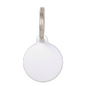 Round Pet Tag Huisdierpenning (Achterkant)