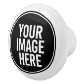 Round Photo Upload Cabinet Knob Pull Keramische Knop (Rechts)