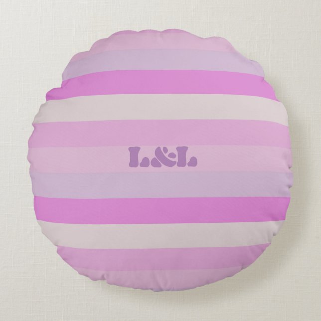 Round Pillow-kwaliteit A katoen Rond Kussen (Voorkant)