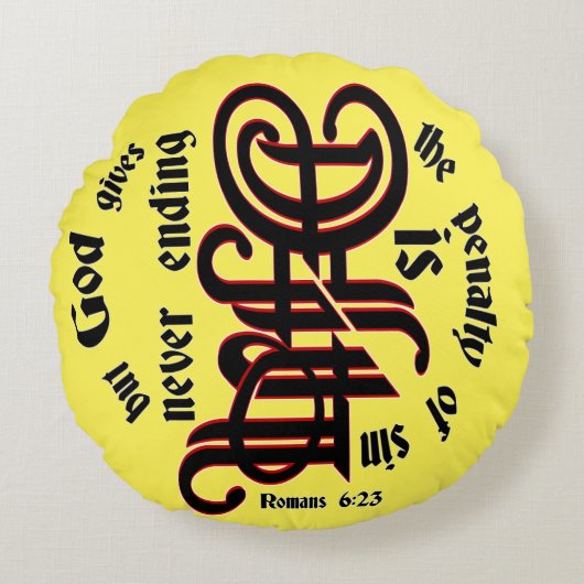 Round Pillow Rond Kussen (Voorkant)