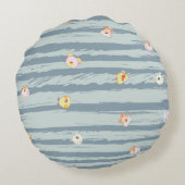 Round Pillow – Whimsy Faces Rond Kussen (Achterkant)