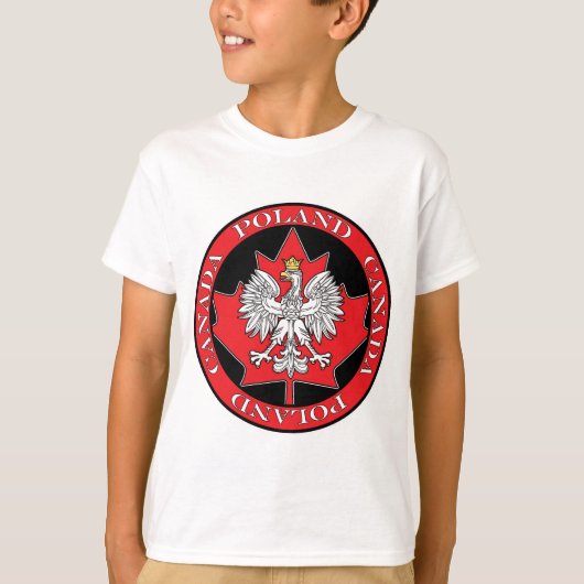 Round Poland Canada Leaf T-shirt (Voorkant)