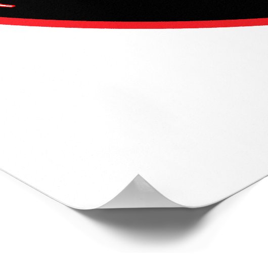 Round Polska Eagle Poster (Hoek)