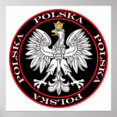 Round Polska Eagle Poster (Voorkant)
