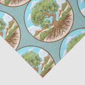 Round Pouf Tissuepapier (Detail)