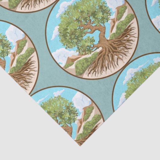 Round Pouf Tissuepapier (Detail)