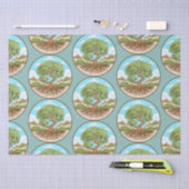 Round Pouf Tissuepapier (Craft)