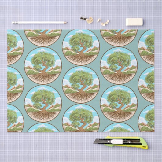 Round Pouf Tissuepapier (Craft)