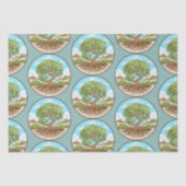 Round Pouf Tissuepapier (Voorkant)