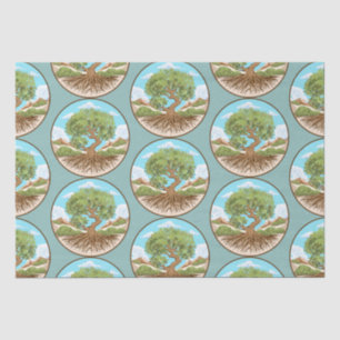 Round Pouf Tissuepapier