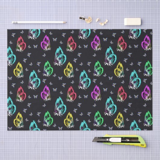 Round Pouf Tissuepapier (Craft)