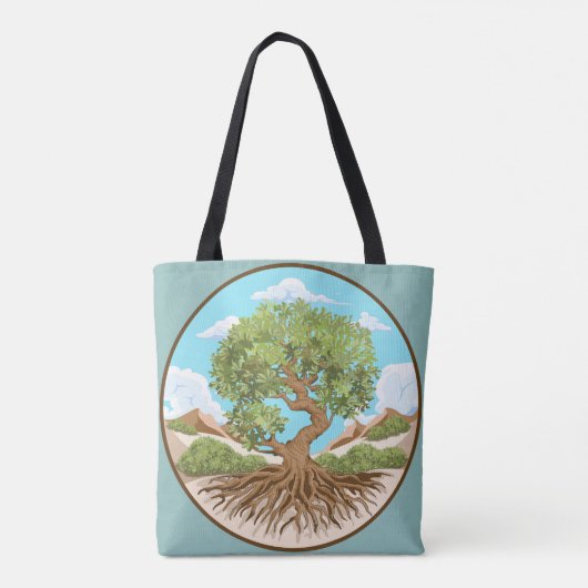 Round Pouf Tote Bag (Achterkant)