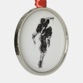 Round Premium Ninja Ornament (Rechts)