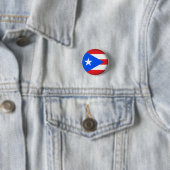 Round Puerto Rico Ronde Button 3,2 Cm (In situ)