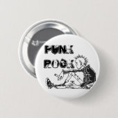 Round Punk Rock Genre Pin Ronde Button 5,7 Cm (Voorkant /achterkant)