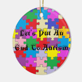 Round Puzzle Piece Ornament (Links)