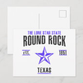 Round Rock Briefkaart (Voorkant / Achterkant)