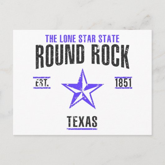 Round Rock Briefkaart (Voorkant)