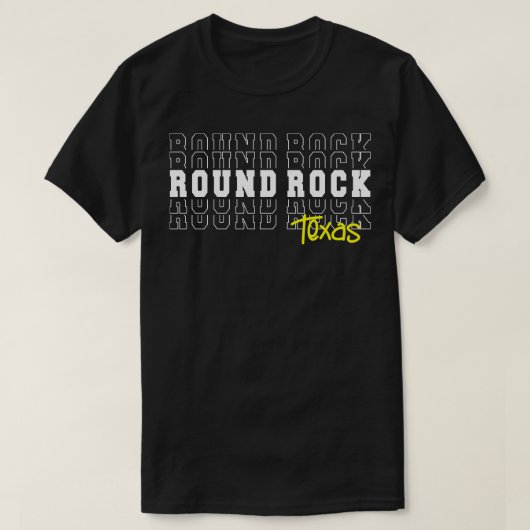 Round Rock stad Texas Round Rock TX T-shirt (Design voorkant)