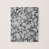 Round Rocks Black en White Photo Puzzle Legpuzzel (Verticaal)