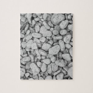 Round Rocks Black en White Photo Puzzle Legpuzzel
