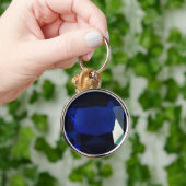 Round Sapphire Sleutelhanger (Hand)