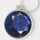 Round Sapphire Sleutelhanger (Voorkant)
