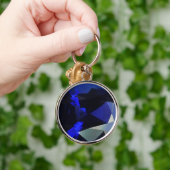 Round Sapphire Sleutelhanger (Hand)