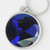 Round Sapphire Sleutelhanger (Voorkant)