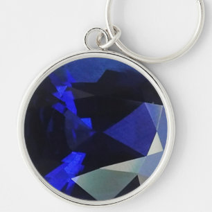 Round Sapphire Sleutelhanger