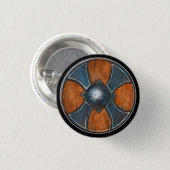 Round Shield Button - Blue Cross Emblem (Voorkant /achterkant)