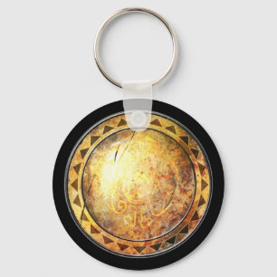 Round Shield Sleutelhanger - Golden Sun Emblem