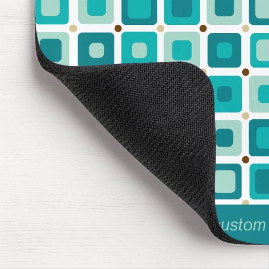 Round Square Pattern Mousepad Muismat (Hoek)