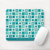 Round Square Pattern Mousepad Muismat (Met muis)