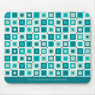 Round Square Pattern Mousepad Muismat