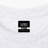 Round Square Washable Clothing ID Red, Black, Gray Labels (Aangebracht)