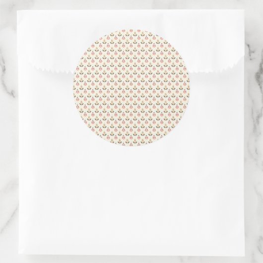 Round stickers featuring a pattern of pastel  (Tas)
