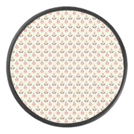 Round stool top with a pattern hockey puck