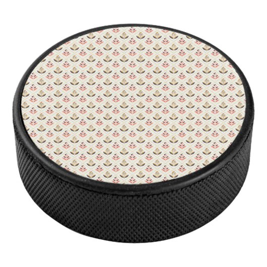 Round stool top with a pattern hockey puck (3/4)