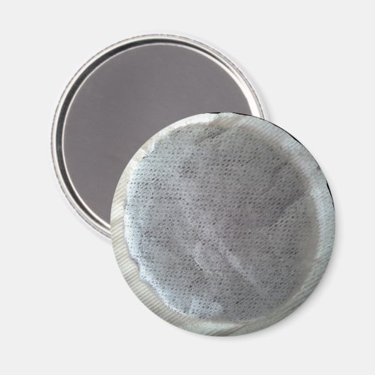 Round Teabag Novelty Fridge Magnet (Voorkant / Achterkant)