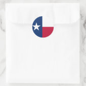 Round Texas Flag Ronde Sticker (Tas)