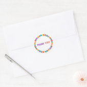 Round Thank You Sticker (Envelop)