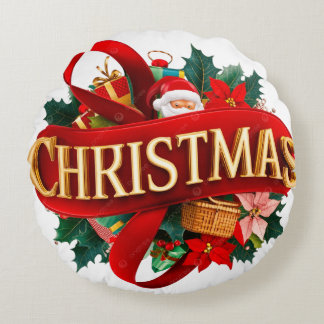 Round Throw Pillow (16") Rond Kussen