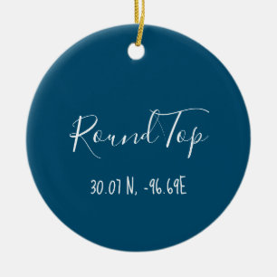 Round Top Texas Ornament