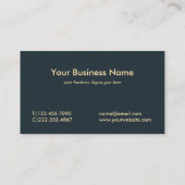 Round Totem Lady Justice Professionele advocaat Visitekaartje (Achterkant)